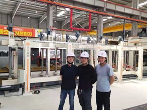Corea del Sur Autoclave concreto liviano （Alc） Línea de producción
